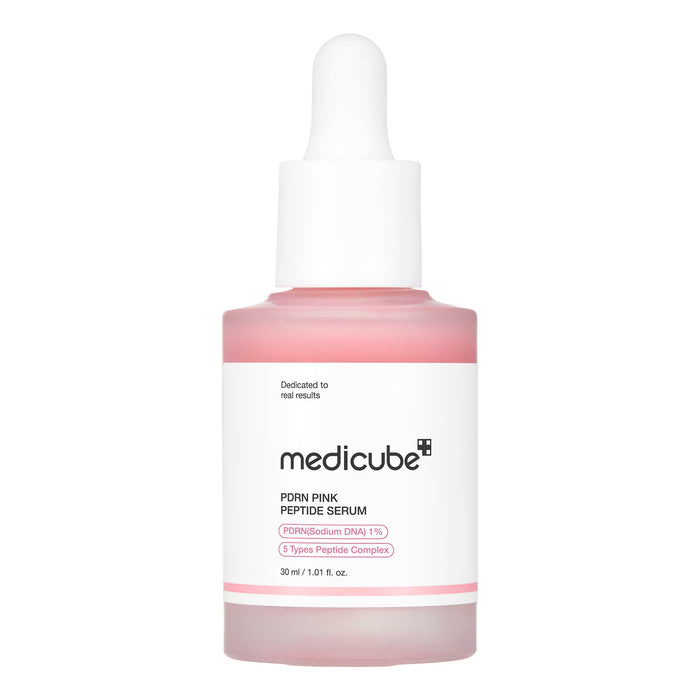Medicube PDRN Pink Peptide Serum 30ml pink serum in a dropper bottle