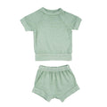 Miki Miette - Tee & Short Set - Mint Green-Sets-0-3M (3M)-Posh Baby