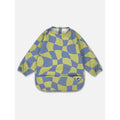 Milk Teeth – Smocked Bib in Green Checker