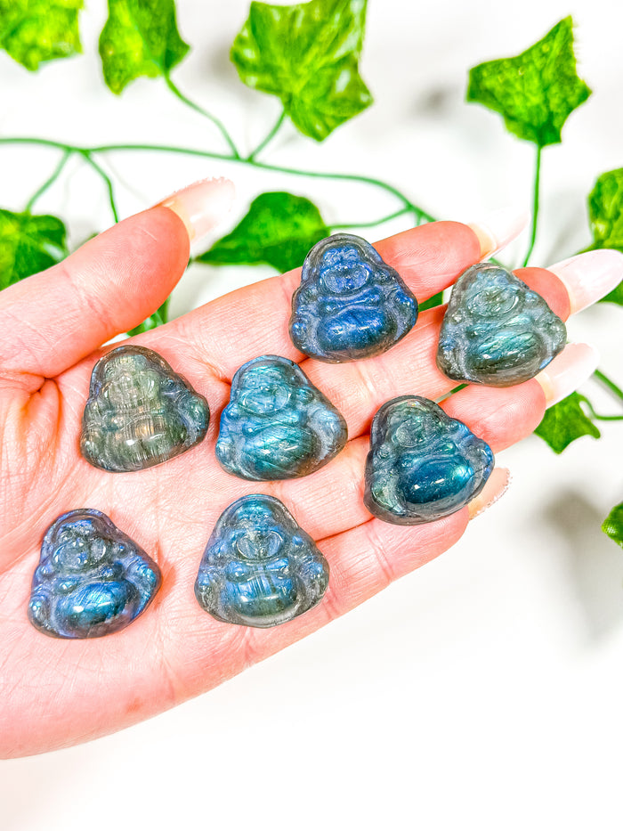 Mini Labradorite Buddha