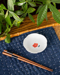 Mini Plate, Bisque, Nippon Ezara, Camellia