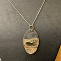 Mixed Metal Pendant Right Facing Mallard
