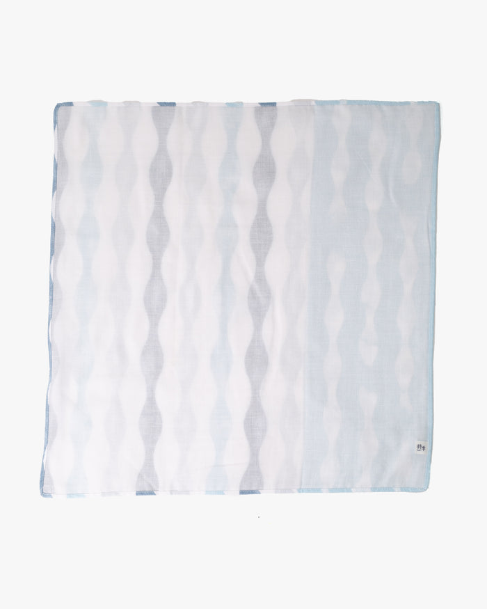 Miyamoto, Toki Double Gauze Handkerchief, Tachiwaku, Shades of Blue
