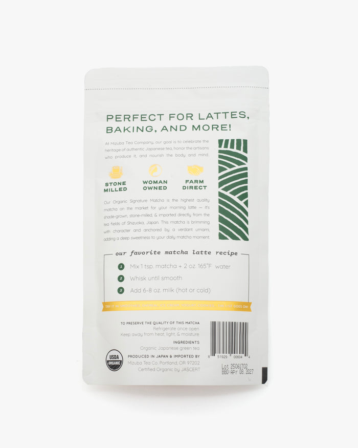 Mizuba Tea, Tea Powder, Culinary Matcha Green Tea
