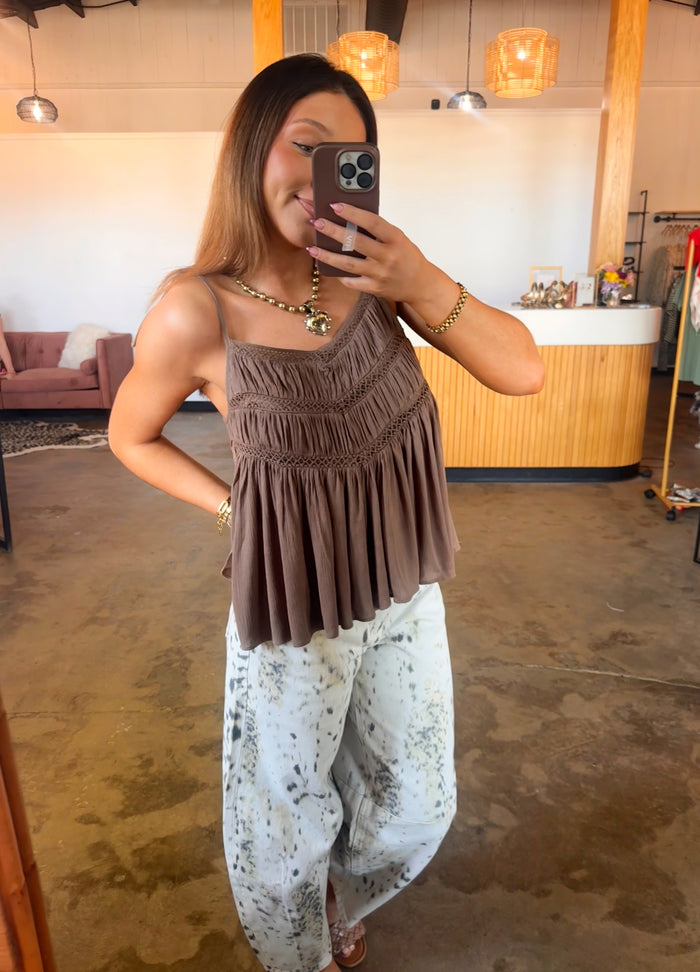 Mocha Flowy Cami