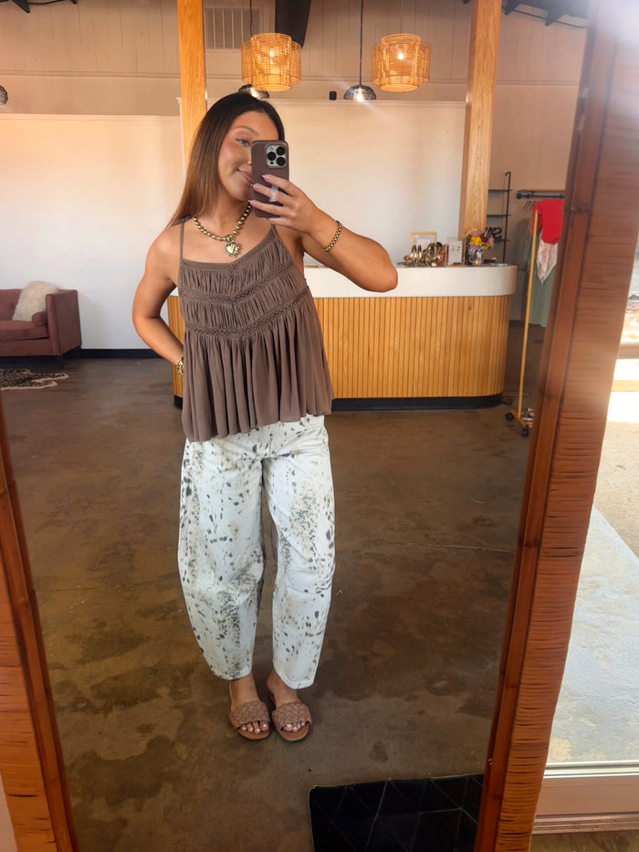 Mocha Flowy Cami