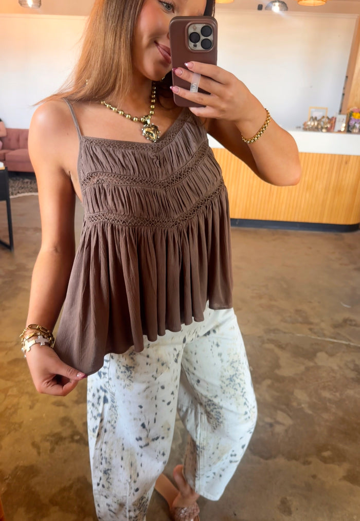 Mocha Flowy Cami