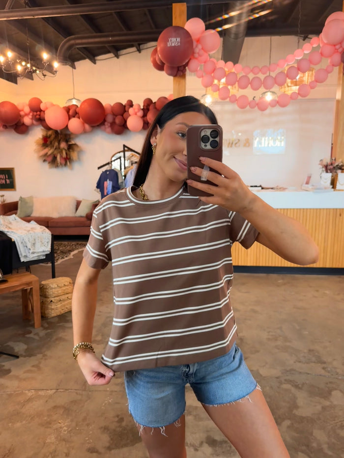 Mocha Line Tee