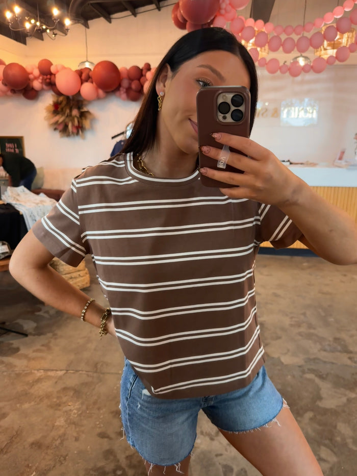 Mocha Line Tee