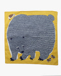 Modern Furoshiki, Musubi, Bear, 19.5 x 19.5