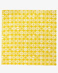 Modern Furoshiki, Musubi, Reversible, Isa Monyo, Pine, Yellow and Grey, 41" x 41"