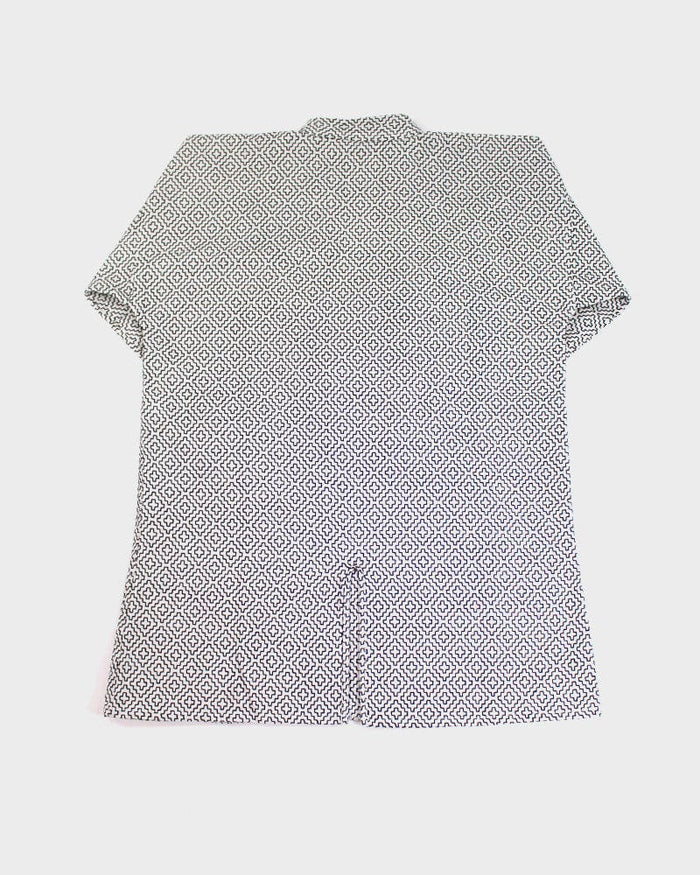 Modern Hitomezashi Dougi Jacket, White