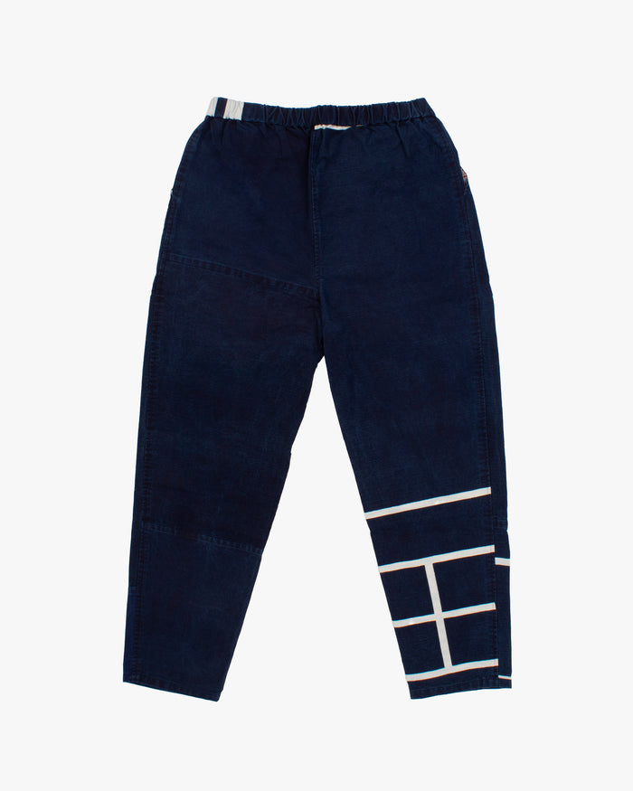 Modern Monpe Pants, Aizawa, Indigo with Kakuji
