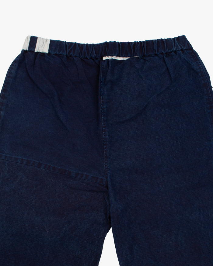 Modern Monpe Pants, Aizawa, Indigo with Kakuji