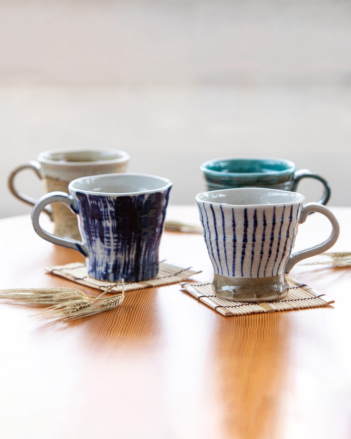 Mug, Bisque, Mukoku Series, Teal