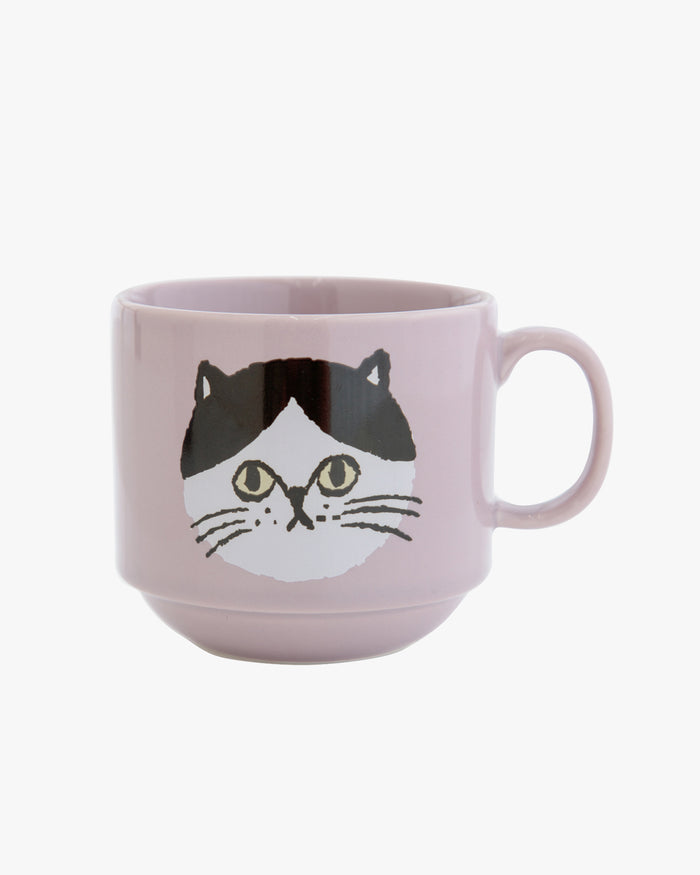 Mug Cup, Bisque, I Love Cat Series