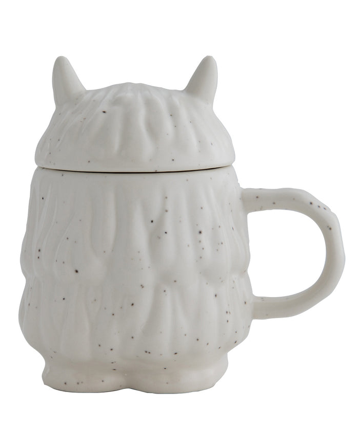 Mug with Lid, Bisque, I’m Monster