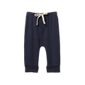 Nature Baby – Cotton Drawstring Pants in Navy
