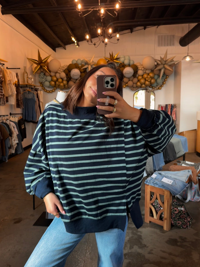 Navy & Sage Sweatshirt
