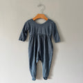 Nest + Nerture / Smokey blue romper / 6-12M