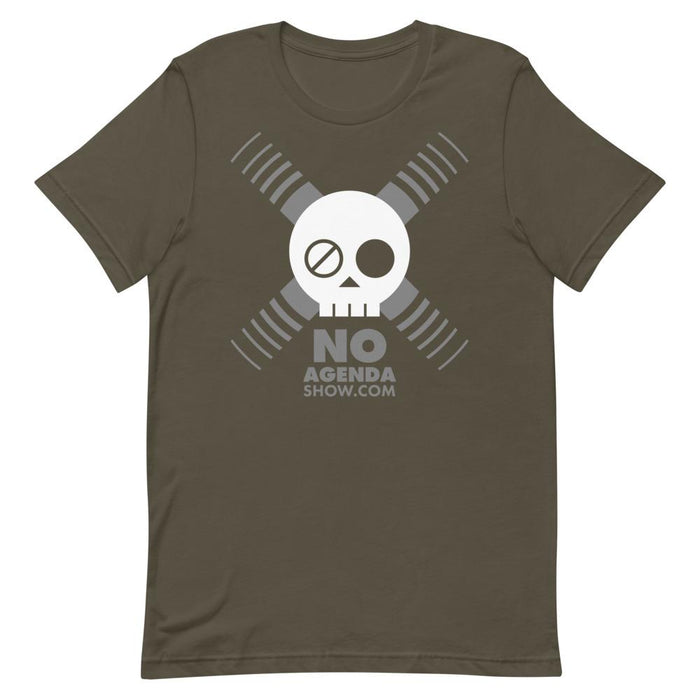 NO AGENDA SKULL - tee shirt