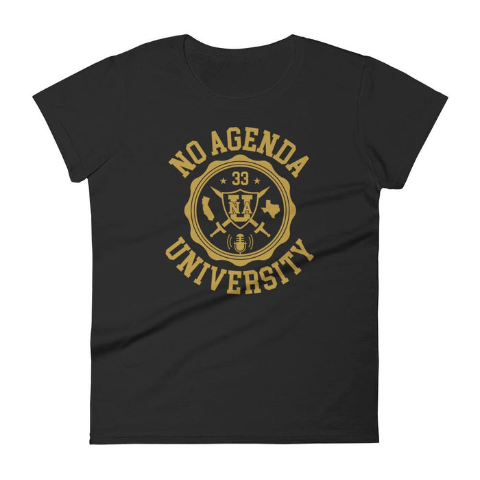 NO AGENDA UNIVERSITY - womens tee