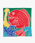 Okawahara, Handkerchief with Yutan Big Catch Flag, Tai