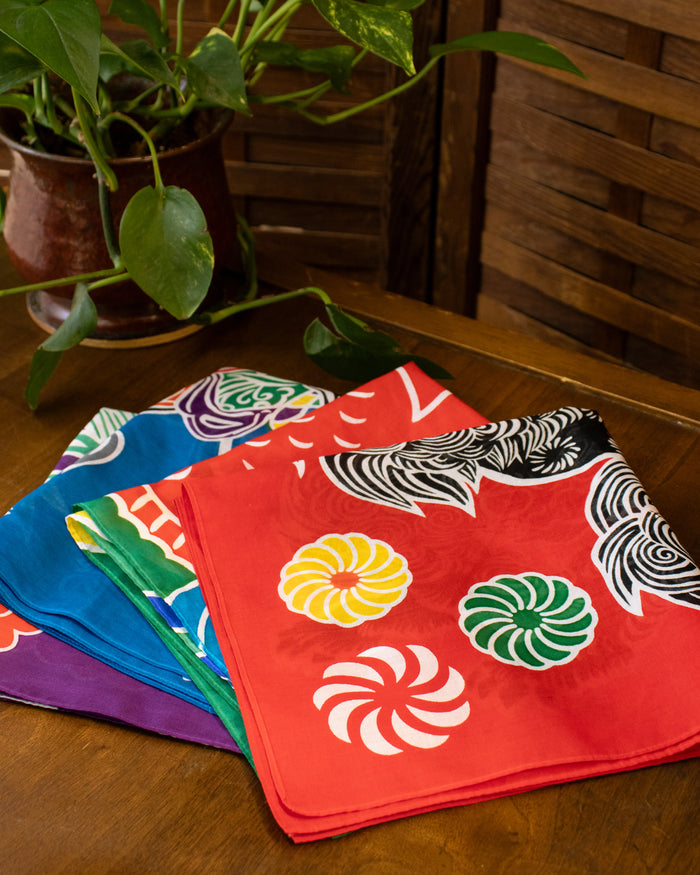 Okawahara, Handkerchief with Yutan Big Catch Flag, Tai