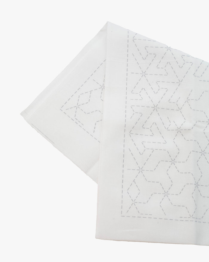 Olympus, Hana-Fukin Sashiko Sampler, Mutsutetsunagi, White