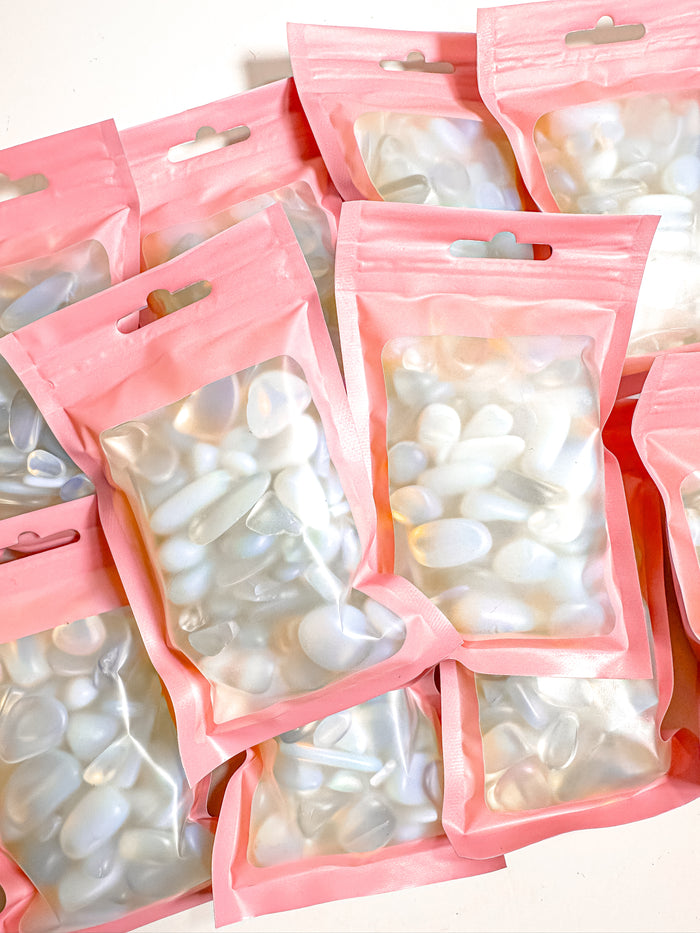 Opalite Crystal Chip Bag