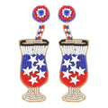 Patriotic Cocktail Earrings