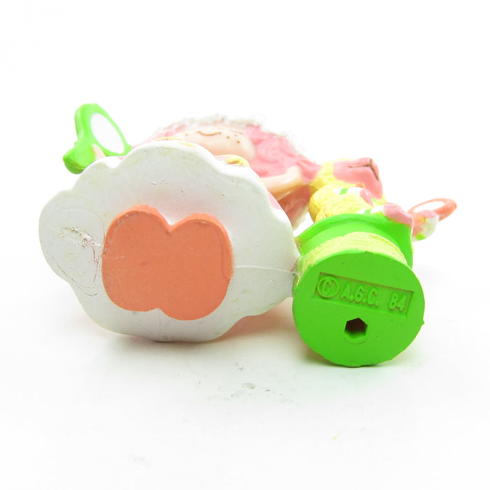 Bottom of Peach Blush getting ready for bed miniature figurine