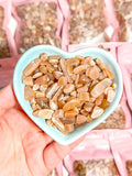 Peach Moonstone Crystal Chip Bag