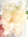 Peach Stilbite with Green Apophyllite and Okenite Mineral Specimen #4