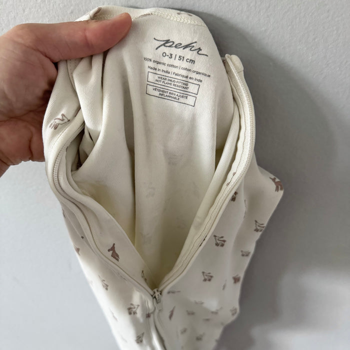 Pehr / White x bambi romper / 0-3M
