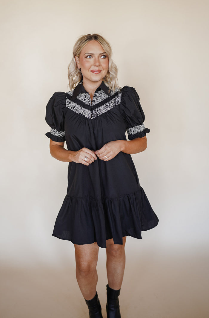 Peplum Black Dress