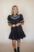 Peplum Black Dress