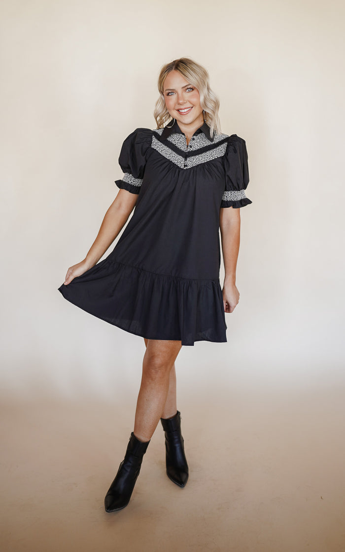 Peplum Black Dress