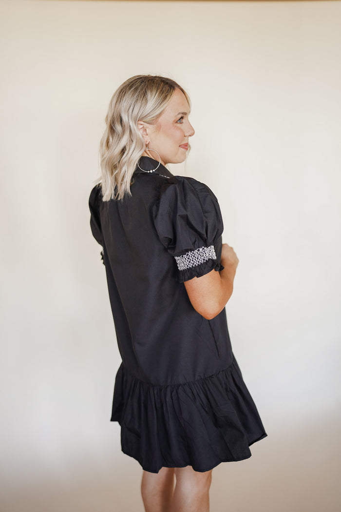 Peplum Black Dress