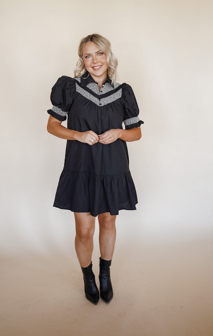 Peplum Black Dress