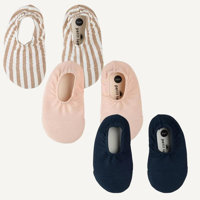 Petit Lem - UPF50 Water Shoes-Hats-Small (2-4T) / Sandy Stripes-Sandy Stripes-Posh Baby