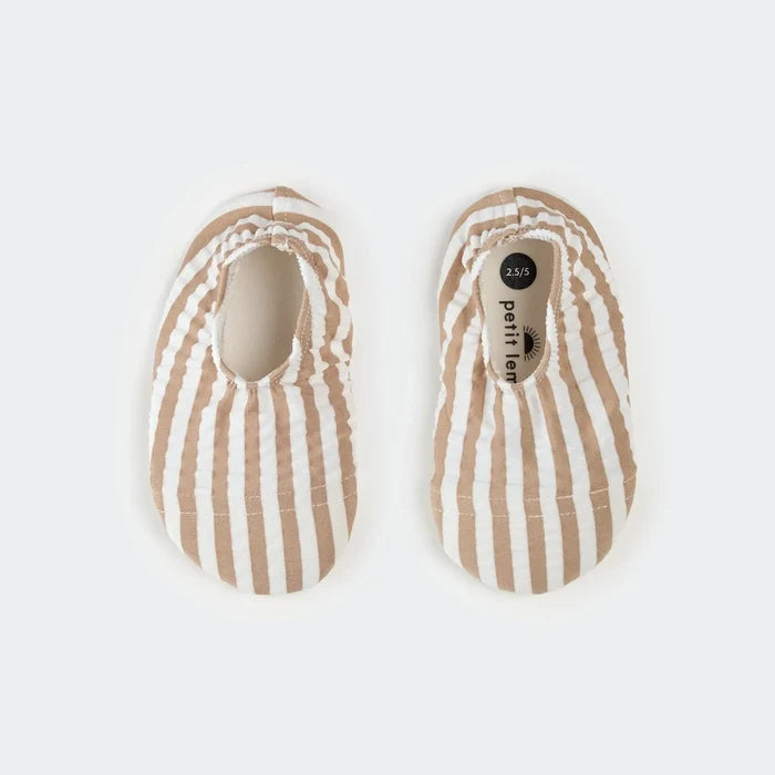 Petit Lem - UPF50 Water Shoes-Hats-Small (2-4T) / Sandy Stripes-Sandy Stripes-Posh Baby