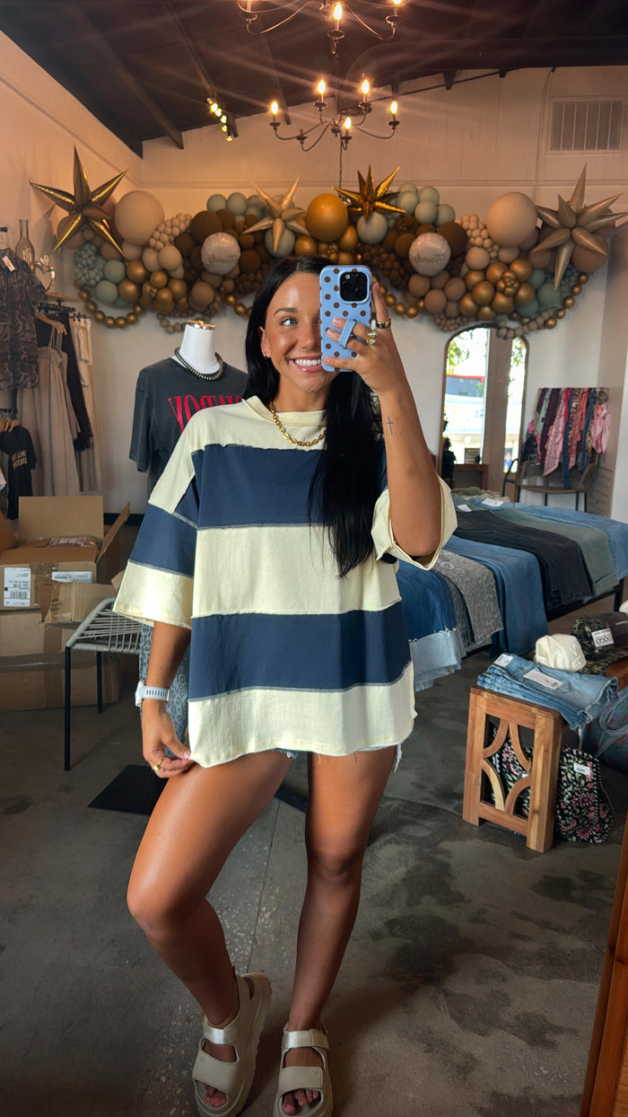 Pineapple Navy Short Sleeve