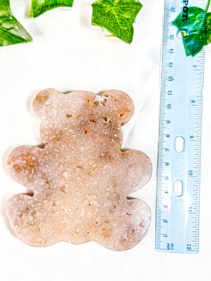 Pink Amethyst Teddy Bear (50B)