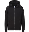 Plain Zipper Hooded Jacket