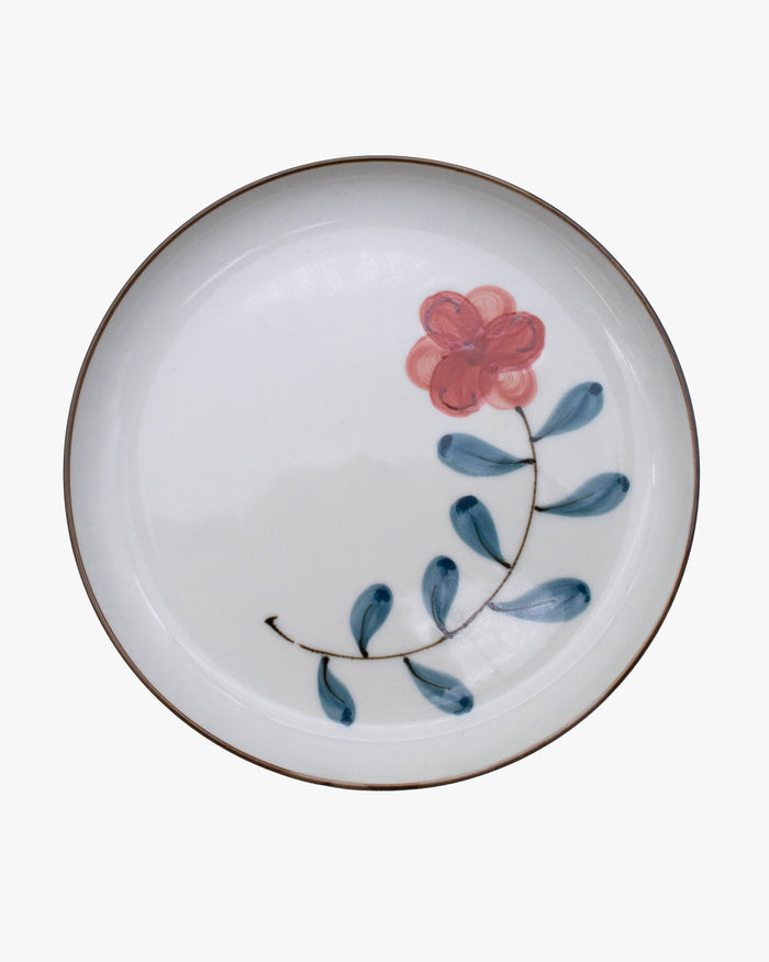 Plate, Bisque, Coquelicot Series, Poppy Flower