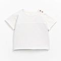 Play Up - Organic Short Sleeve Tee - White-Short Sleeves-6M-Posh Baby