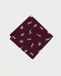 Pocket Square Purple Seigaiha Usagi