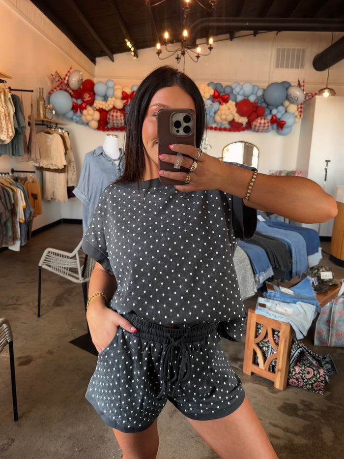 Polka Dot Charcoal Set