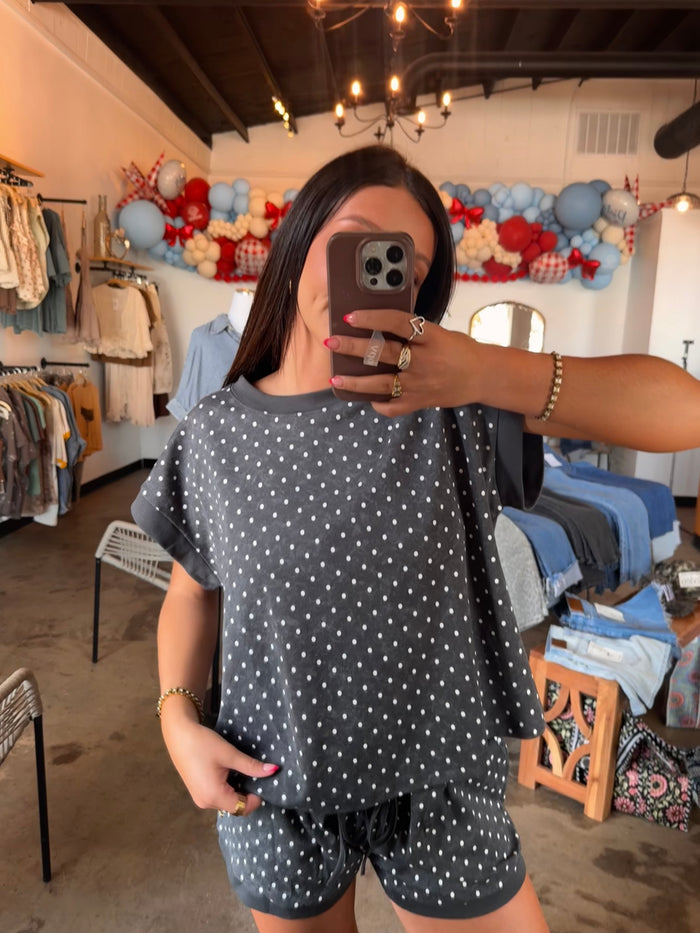 Polka Dot Charcoal Set